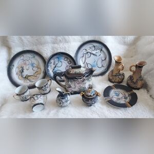 Vintage hand painted Japan tea set